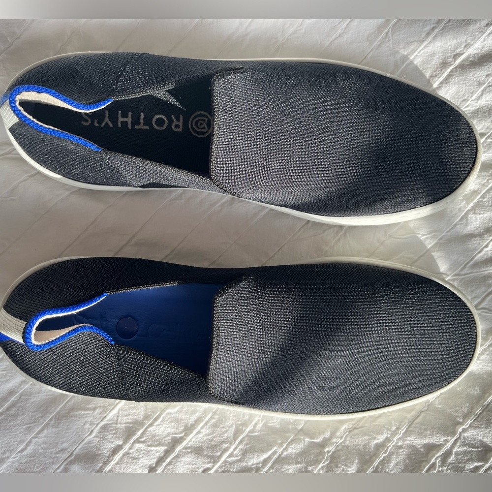 Rothy’s Black Original Slip On Sneaker Size 8.5